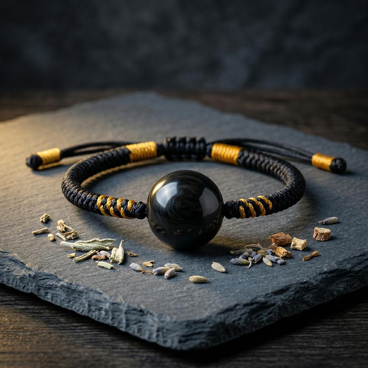 单珠手链 黑龙涎